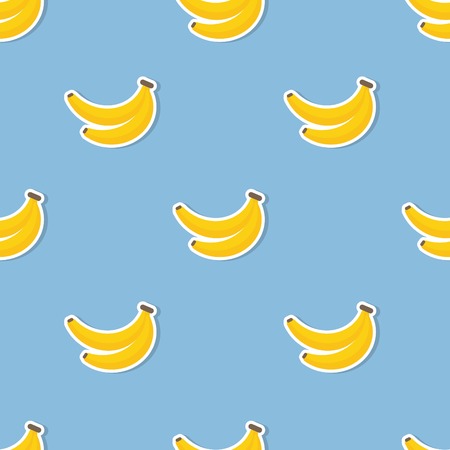 Banana pattern Seamless texture with ripe bananas. のイラスト素材