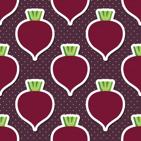 beet pattern Seamless texture with ripe beetroot. のイラスト素材
