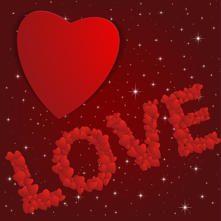 Valentines day. Abstract paper hearts. Love. Valentine background with heartsのイラスト素材