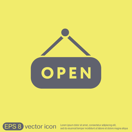 open label sign. symbol sign icon openのイラスト素材