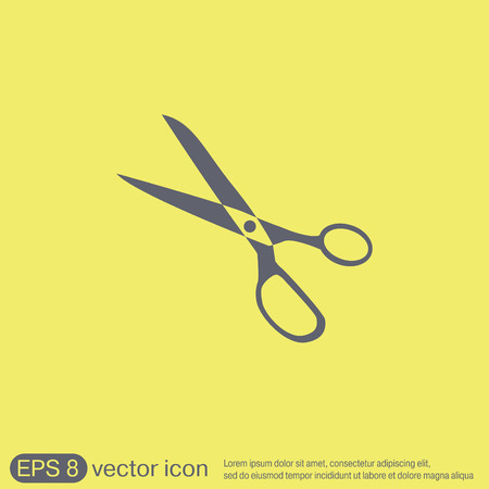 Icon scissors.  sewing and fashion.のイラスト素材