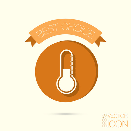 thermometer icon . temperature symbolのイラスト素材