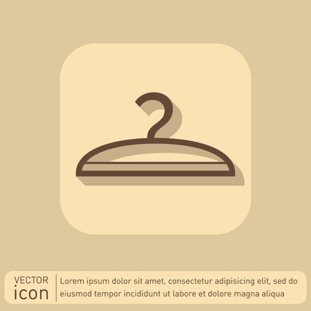 hanger sign. symbol and fashion icon hangersのイラスト素材