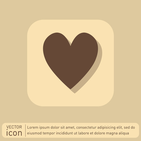 heart icon sign.  valentine iconのイラスト素材