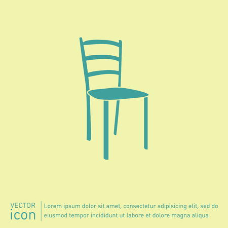 chair icon. symbol furniture. icon home interiorのイラスト素材