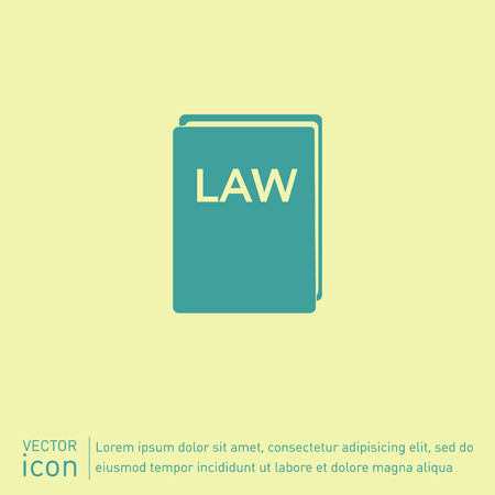 law book icon. set of laws. symbol of justiceのイラスト素材