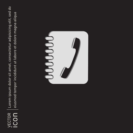 phone address bookのイラスト素材