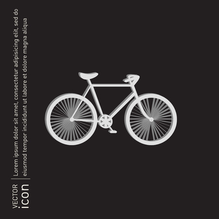 retro bicycle iconのイラスト素材
