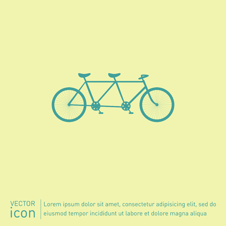 retro bicycle iconのイラスト素材