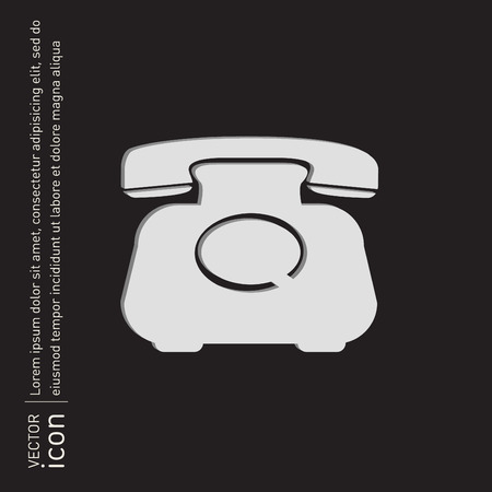 classic retro phoneのイラスト素材