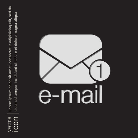 postal envelope sign. e-mail symbol . icon envelope.のイラスト素材