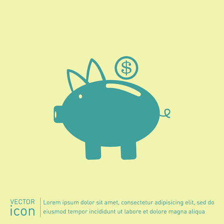 piggy bank. symbol of moneyのイラスト素材