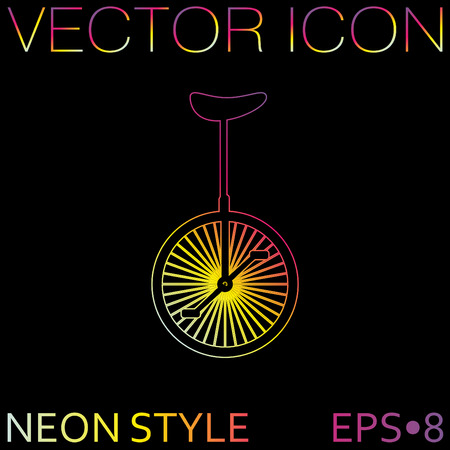 retro bicycle iconのイラスト素材