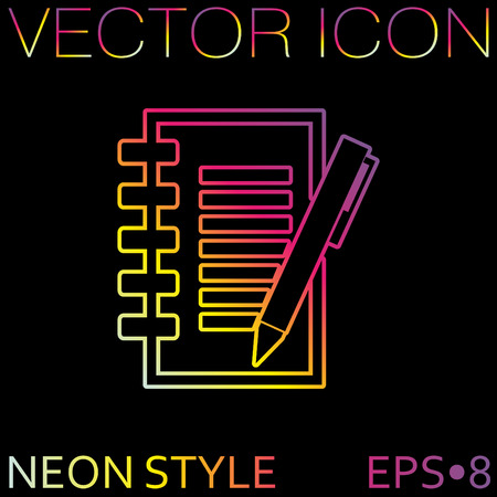 sheet of paper and penのイラスト素材