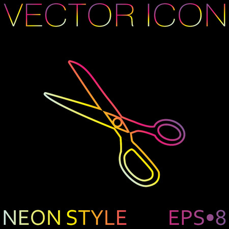 Icon scissors.  sewing and fashion.のイラスト素材