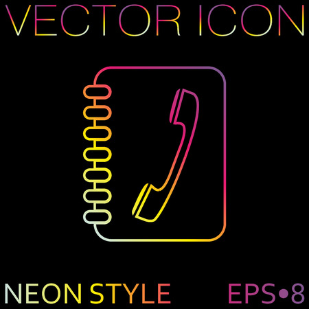 phone address bookのイラスト素材