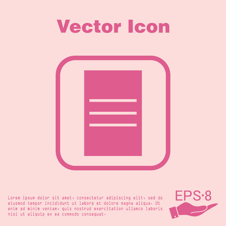 tablet sheet of paper. listのイラスト素材