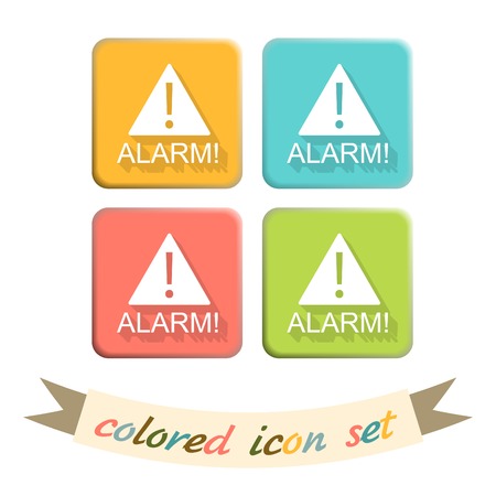 Exclamation Sign icon, alarm signのイラスト素材