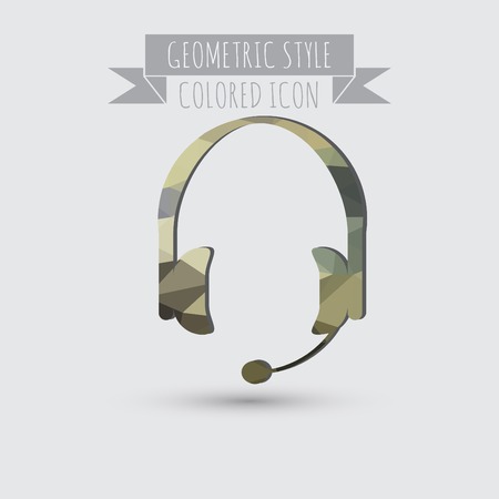 customer support avatar, headphone icon. help signのイラスト素材