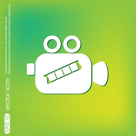 Video camera icon vectorのイラスト素材