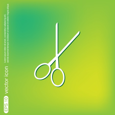 scissors sign. barbershop. symbol of hair and beauty salonのイラスト素材