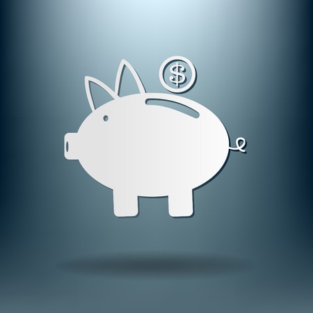 piggy bank. symbol of moneyのイラスト素材