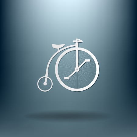 retro bicycle iconのイラスト素材