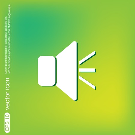 loudspeaker sign. Volume icon . sound iconのイラスト素材