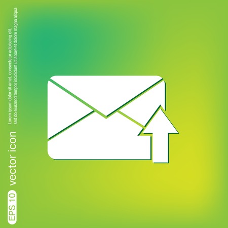 postal envelope sign. e-mail symbol . icon envelope.のイラスト素材