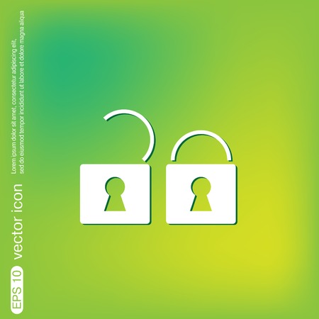 padlock symbolのイラスト素材