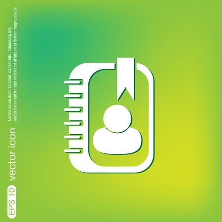 phone address bookのイラスト素材