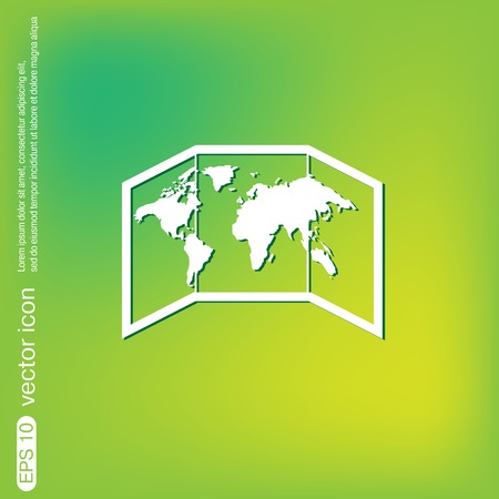 World map-countries iconのイラスト素材