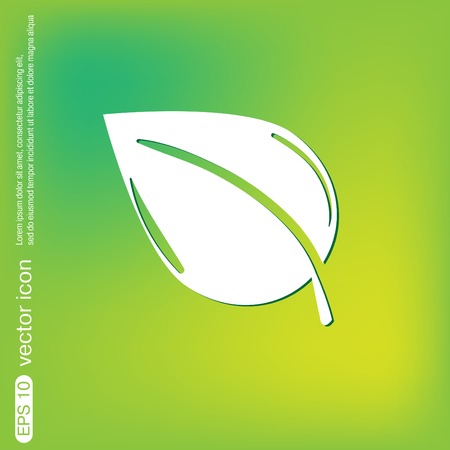 leaf sign. nature iconのイラスト素材