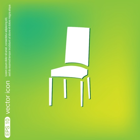 chair icon. symbol furniture. icon home interiorのイラスト素材