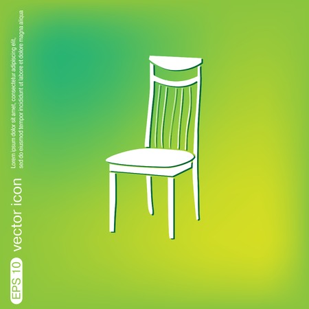chair icon. symbol furniture. icon home interiorのイラスト素材