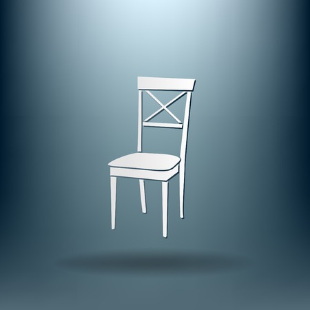 chair icon. symbol furniture. icon home interiorのイラスト素材