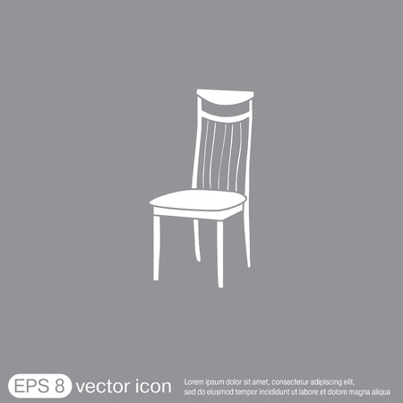 chair icon. symbol furniture. icon home interiorのイラスト素材