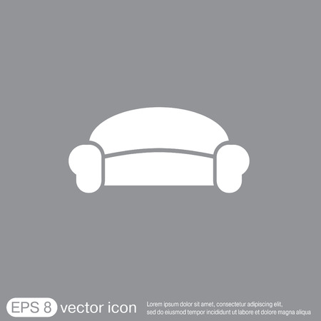 sofa icon symbol furniture. icon home interiorのイラスト素材