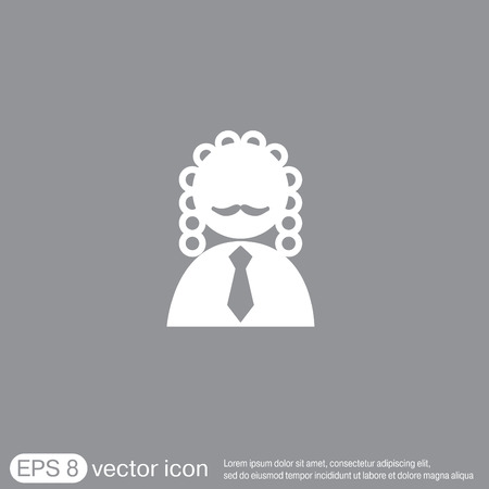 judge icon avatar. symbol of justiceのイラスト素材