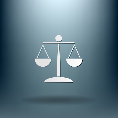 scales of justice icon. symbol of justiceのイラスト素材