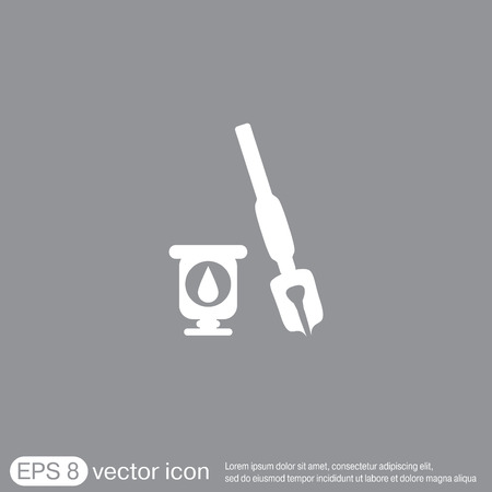 pen with ink iconのイラスト素材