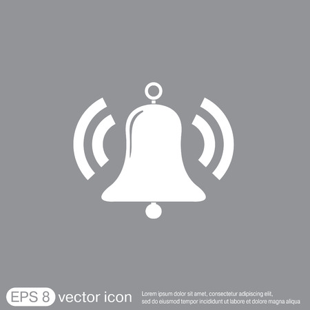 ring bell icon. Vector illustration .のイラスト素材