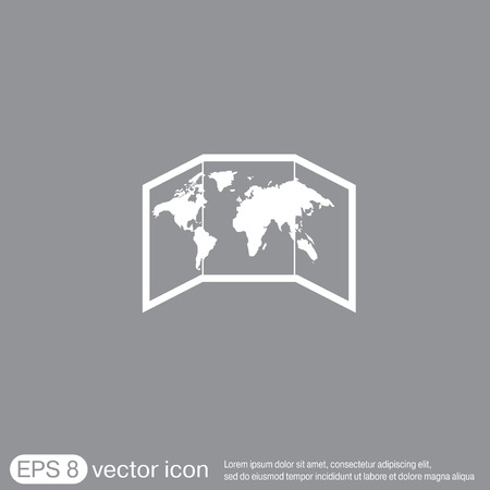 World map-countries iconのイラスト素材