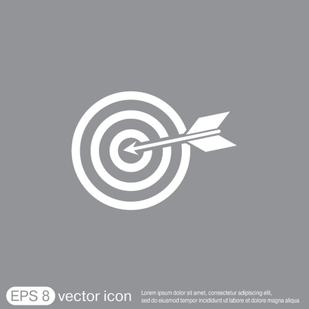 target symbol. sporty character. hit the targetのイラスト素材