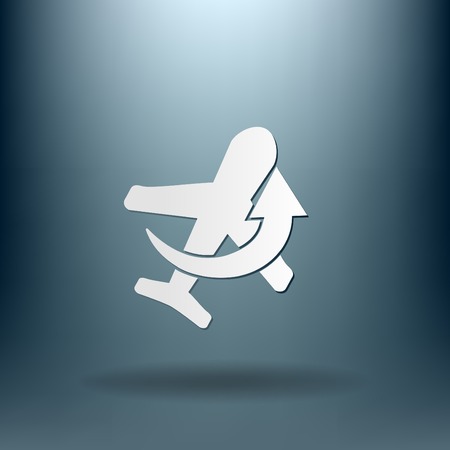 airplane symbol . icon of air travelのイラスト素材