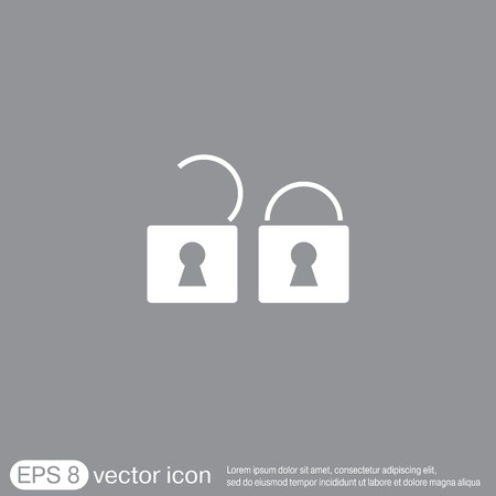 padlock symbolのイラスト素材