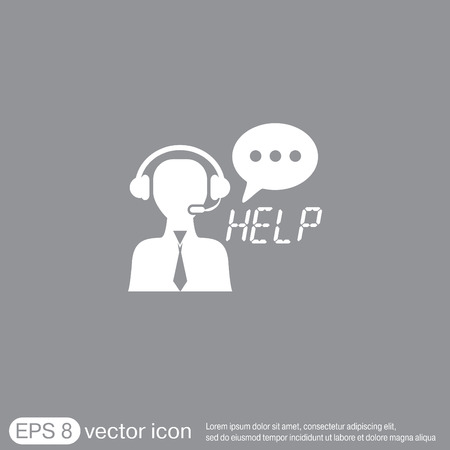 customer support avatarのイラスト素材