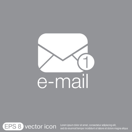 postal envelope sign. e-mail symbol . icon envelope.のイラスト素材