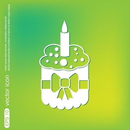 birthday cake iconのイラスト素材