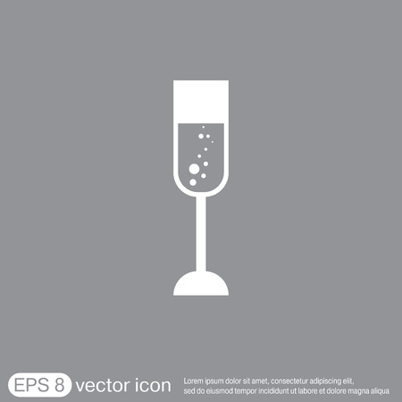 champagne glass iconのイラスト素材